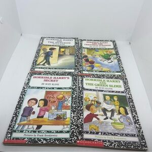 Scholastic Horrible Harry Book Collection - Black and White Covers